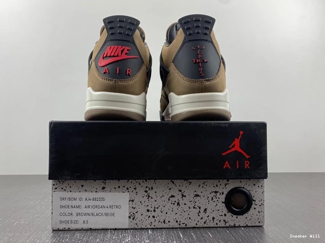 AJ4- Olive Jordan 3896 837 Retro GoAnywhere 4 Scott Travis 0601